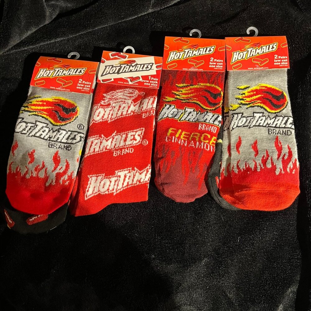 Hot Tamales Socks (three 2-packs)